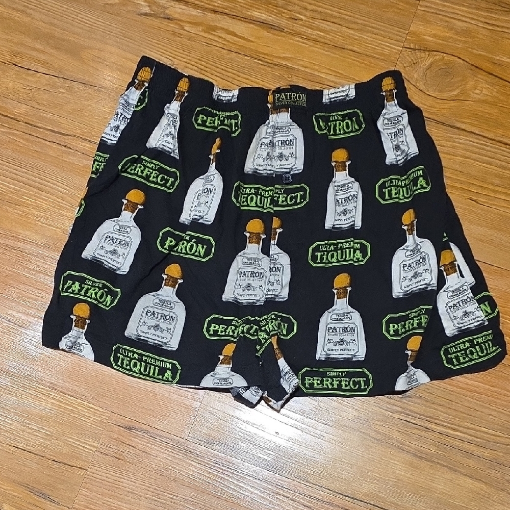 Black Tequila Print Shorts